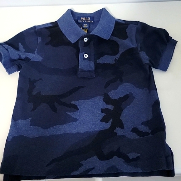 Polo Ralph Lauren Navy Blue Camouflage shirt - Picture 1 of 3